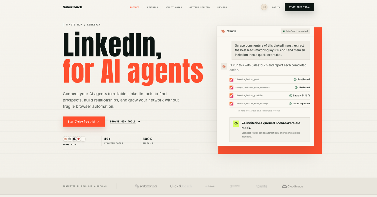 SalesTouch - The LinkedIn MCP for AI agents